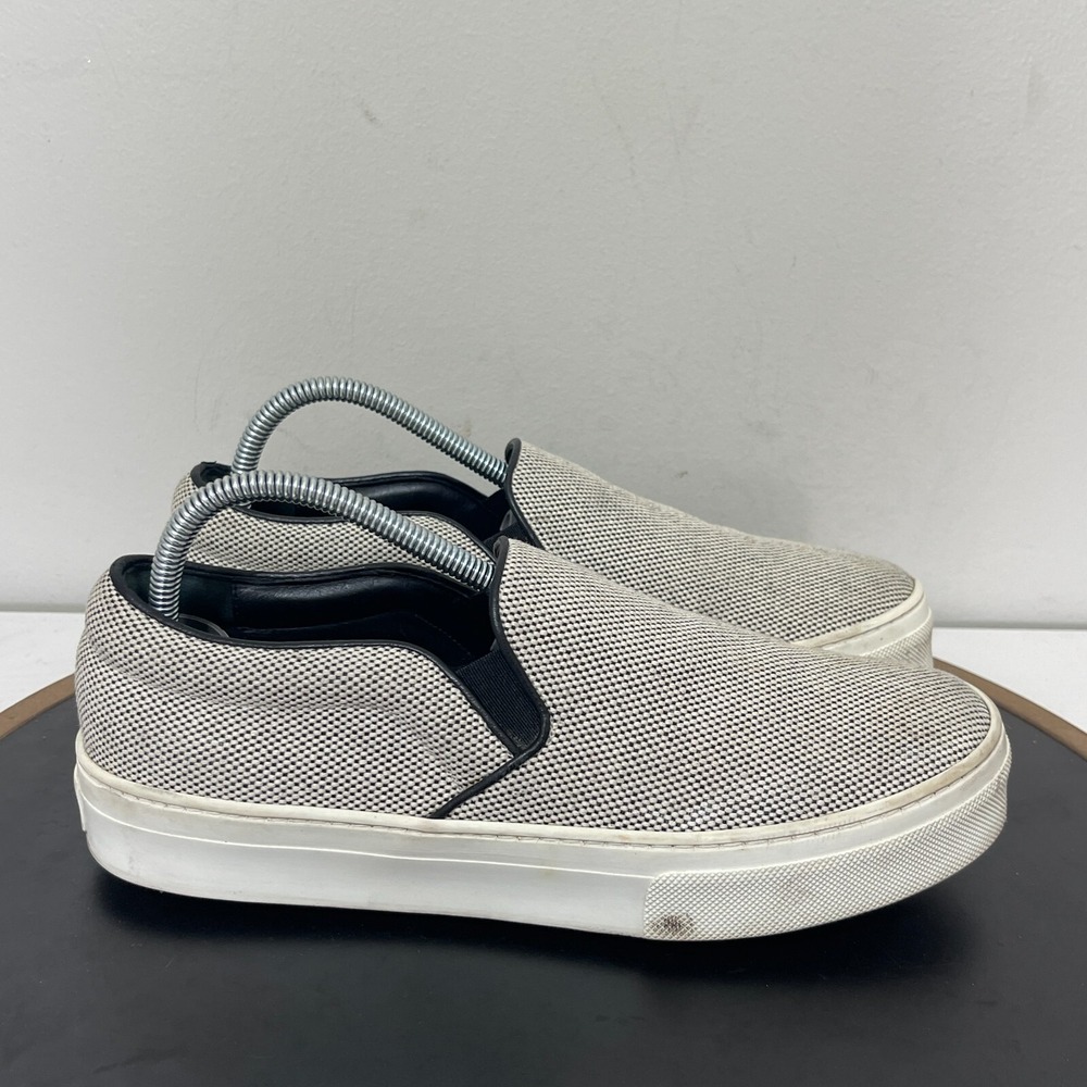Celine Paris Women's White Blank Low Top Slip On Sneaker Shoe Size EU 36.5/US 6